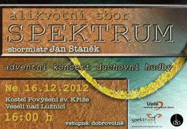 Alikvotní sbor Spektrum - Pozvánka na koncert 16.12.2012