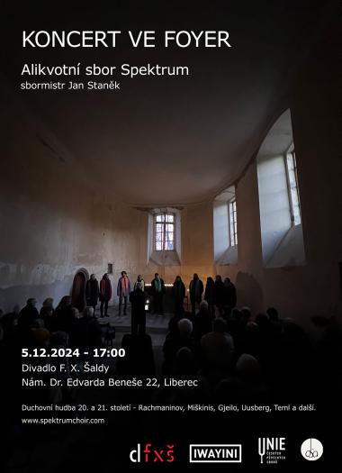 Alikvotní sbor Spektrum - koncert ve foyer DFXŠ, 5.12.2024